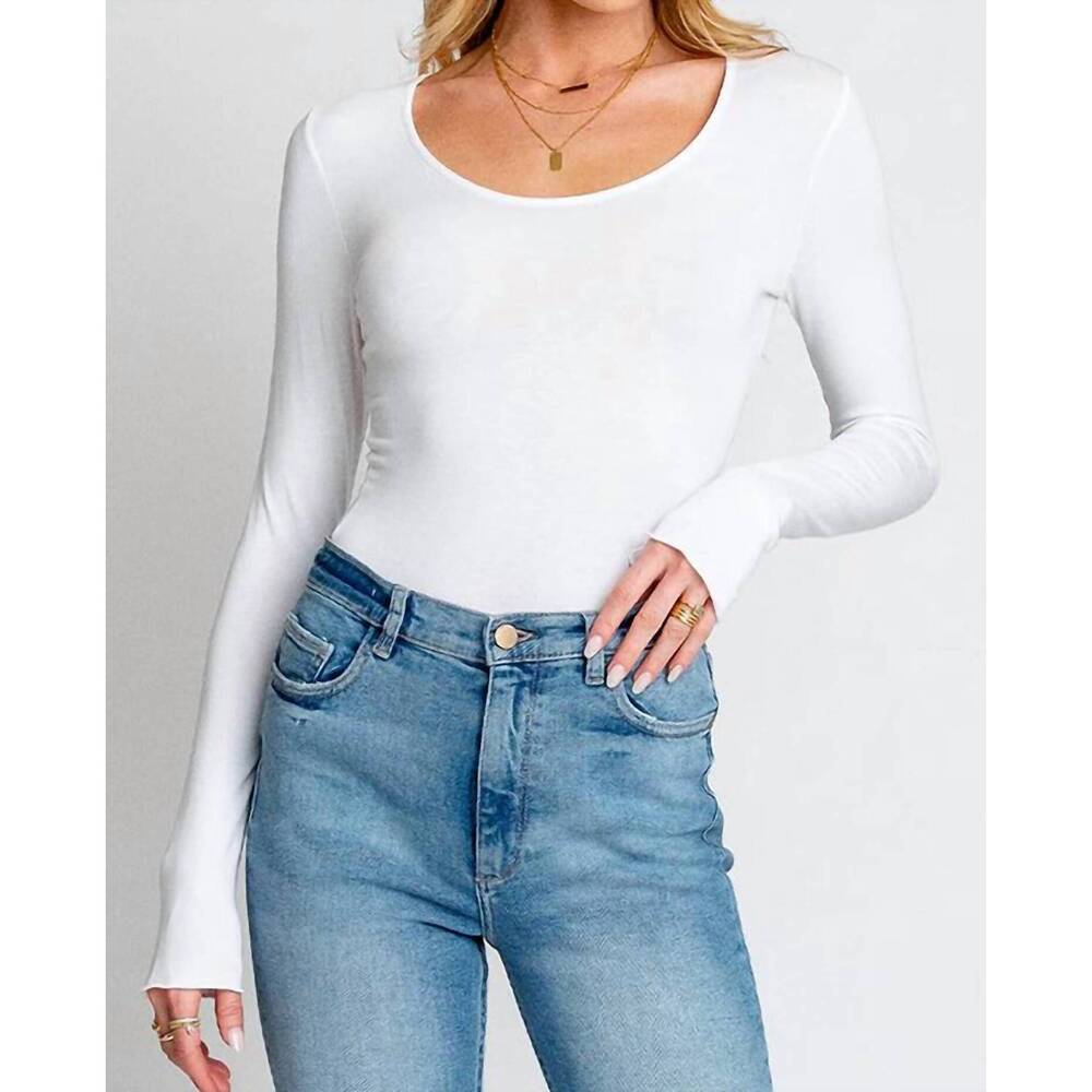 NEW MONTE bethenny bodysuit in cream